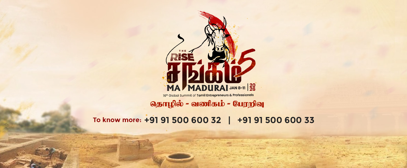 Sangam5 — The Rise 16th Global Summit, Ma Madurai (Jan 8-11, 2026)